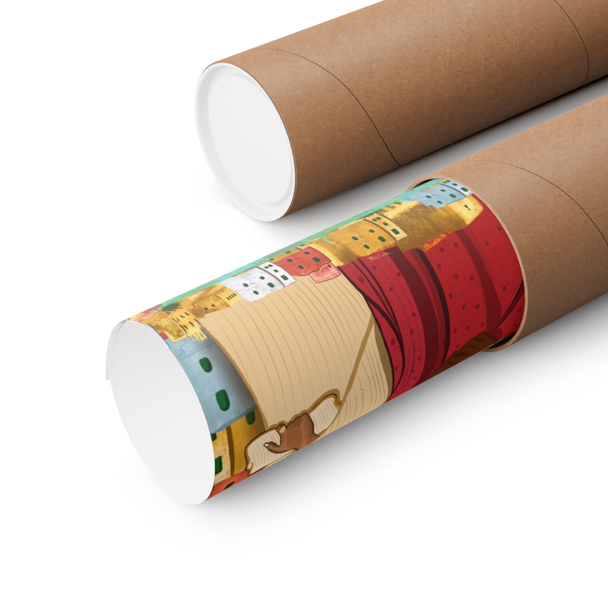 Senegal (Pink Background) - Matte Vertical Posters